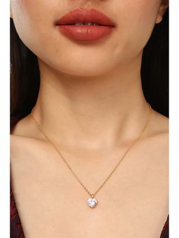 MINJI AND CO. - Gold Tone Classic Necklace with Radiant Finish