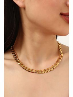 MINJI AND CO. - Gold Tone Refined Chain With Smooth Texture