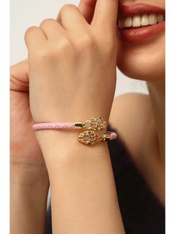 MINJI AND CO. - Gold Plated Snake Cross Bracelet With Elegant Finish