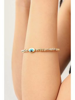 MINJI AND CO. - Gold Plated Evil Eye Bracelet With Elegant Finish