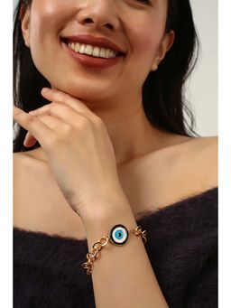 MINJI AND CO. - Gold Plated Lucky Eye Bracelet With Elegant Finish