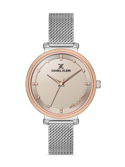 Daniel Klein - Silver Color MESH BAND Watch for Women DK.1.13160-2