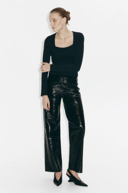 H&M - Women Black Long-Sleeved Jersey Top