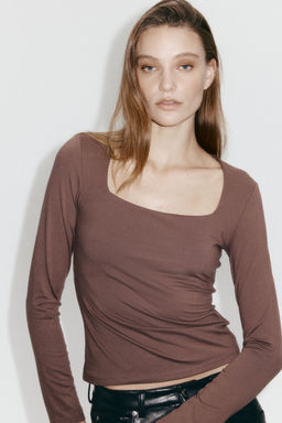 H&M - Women Pink Long-Sleeved Jersey Top