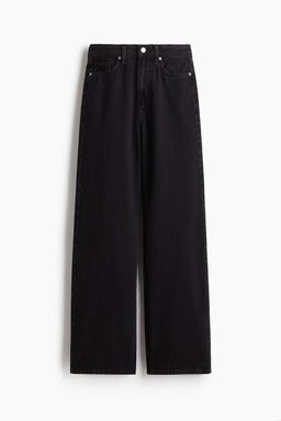 H&M - Women Black Wide High Jeans