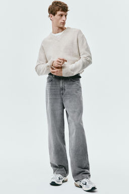 H&M - Men Grey Baggy Jeans
