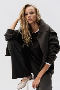 H&M - Women Green Oversized Sweatshirt