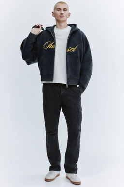 H&M - Men Grey Slim Fit Cargo Trousers