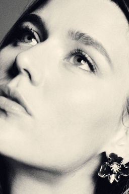 H&M - Women Brown Flower-Shaped Earrings