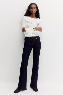 H&M - Women Blue Flared Low Jeans