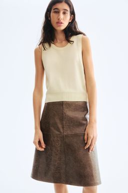 H&M - Women Yellow Fine-Knit Sweater Vest