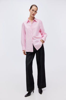 H&M - Women Blue Oxford Shirt