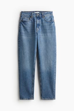 H&M - Women Blue Mom Slim Fit High Waist Ankle Jeans