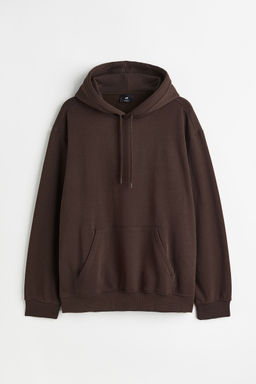 H&M - Men Brown Loose Fit Hoodie