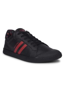 North Star - Men Black Lace-Up Sneakers
