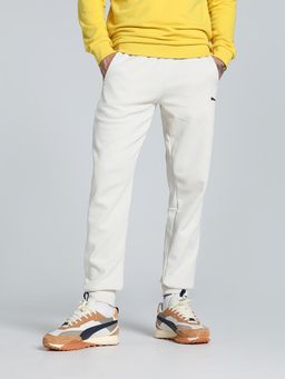 Puma - Open Road Men's White Knitted Joggers