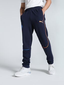Puma - Olympique De Marseille Slim Fit Casuals Mens Blue Knitted Pant