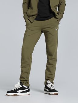 Puma - Zippered Slim Fit Knitted Men's Olive Pant