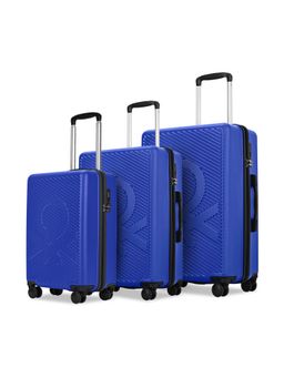United Colors of Benetton - Unisex Hard Luggage Bags Glide - Blue (S/M/L)