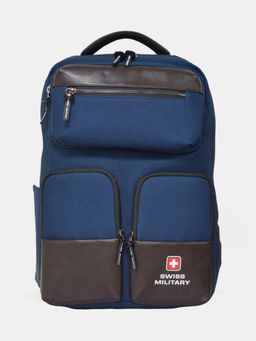 Swiss Military - Blizzard Navy Blue 21L Laptop with USB Type-C Charging Port Backpack