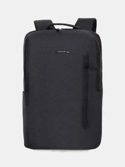 Swiss Military - Flip 19L Laptop with Padded Compartment, Water-Resistant Backpack - Black