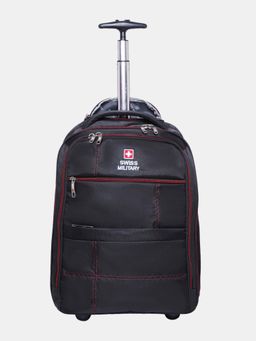 Swiss Military - Glaze 35L Laptop Trolley Fits 15.6 Inch, Cabin Bag, Black Backpack