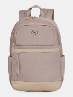 Swiss Military - Oasis 15.4 Laptop with Organizer and Bottle Holder, Beige Backpack