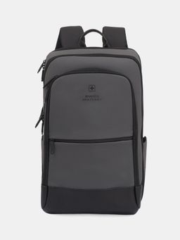Swiss Military - ONYX 22L 15.6 Laptop Water-Resistant with Front Zip Pocket Backpack - Grey