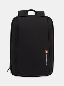 Swiss Military - Oracle 19L Laptop Water-Resistant with Padded Sleeve and Zippers Backpack - Black