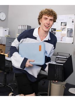 MOKOBARA - The Aisle 14 inch Unisex Money Moves Blue Laptop Sleeve Bag