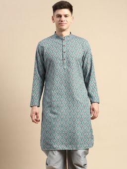 Amodh by Kisah - Men Blue Kurta