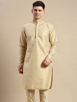 Amodh by Kisah - Men Beige Kurta