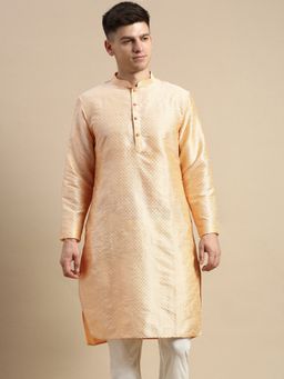 Amodh by Kisah - Men Peach Kurta