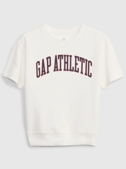 GAP - White Solid Relaxed Fit Sweatshirt