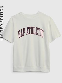 GAP - White Solid Relaxed Fit Sweatshirt