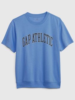 GAP - Blue Solid Relaxed Fit Sweatshirt