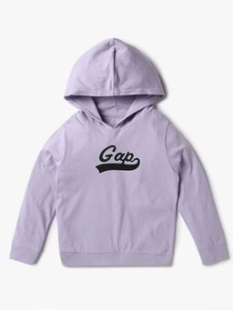 GAP - Purple Solid Relaxed Fit Hoodie