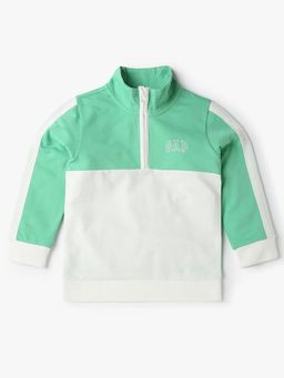 GAP - Green Colorblock Relaxed Fit Sweatshirt