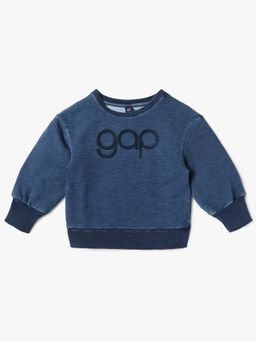 GAP - Blue Embroidered Relaxed Fit Sweatshirt