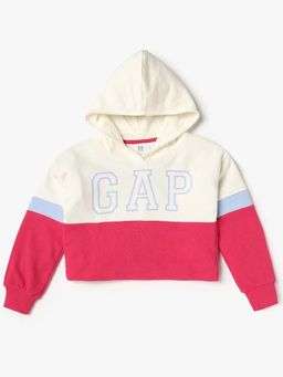 GAP - Pink Colorblock Relaxed Fit Hoodie