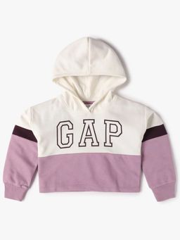 GAP - Purple Colorblock Relaxed Fit Hoodie