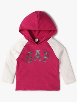 GAP - Pink Colorblock Regular Fit Hoodie