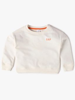 GAP - Off White Printed Relaxed Fit Sweatshirt
