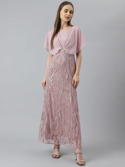 Latin Quarters - Women Pink Color Lace Dress
