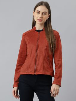 Latin Quarters - Women Red Color Zipper Jacket