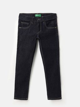 United Colors of Benetton - Blue Solid Slim Fit Jeans