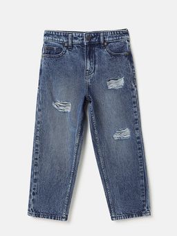 United Colors of Benetton - Blue Solid Straight Fit Jeans