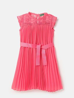 United Colors of Benetton - Pink Self Design Regular Fit Dress