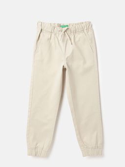 United Colors of Benetton - Beige Solid Regular Fit Joggers