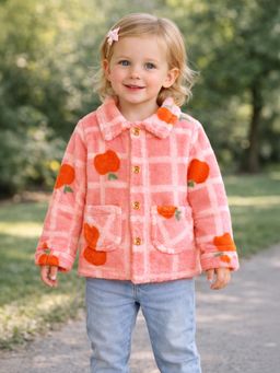 Mi Arcus - Peach Textured Regular Fit Shirt